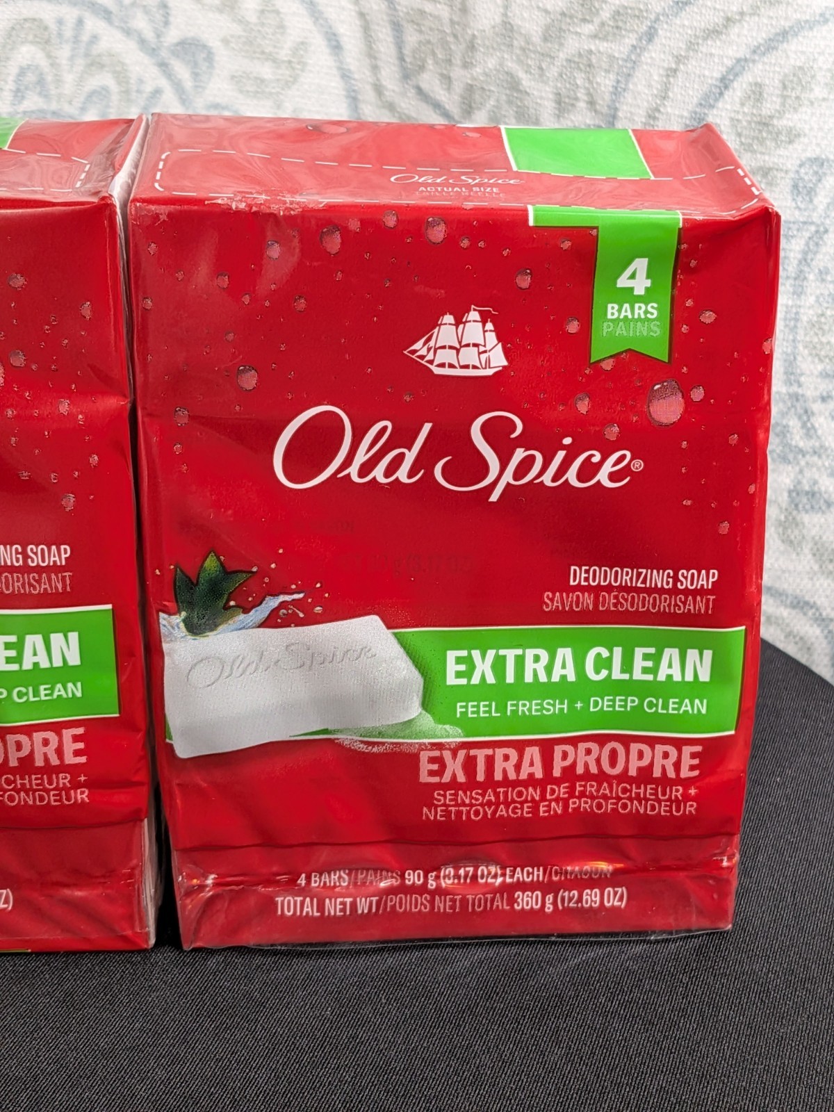 2 Packs Old Spice Deodorizing Bar Soap Extra Clean Fresh & Deep Clean 8 Bars