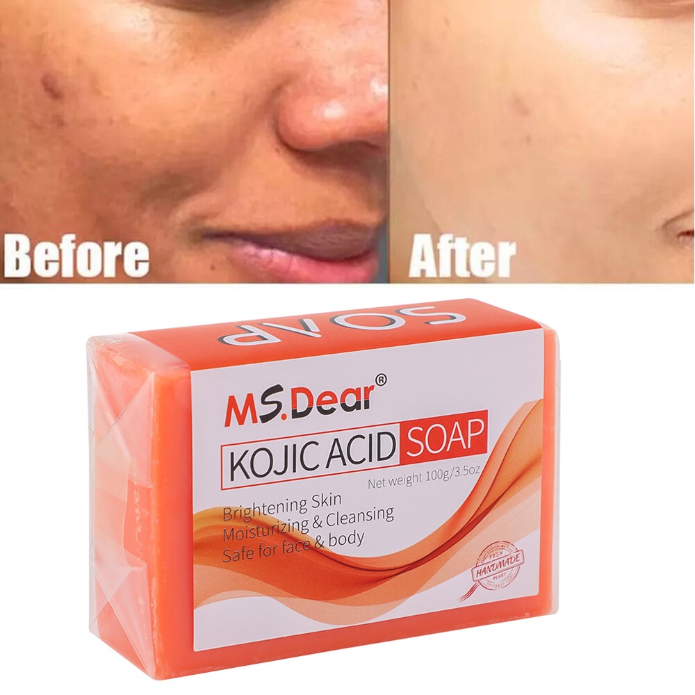 Persimmon Soap Bar for Body Odor Control,Skin Whitening Kojic Acid Turmeric Soap