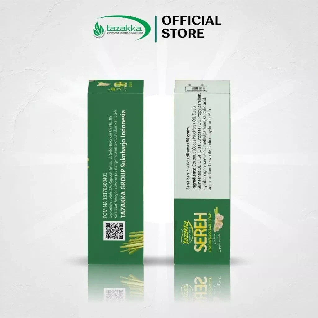 Natural Lemongrass Soap Bar Body Wash – 90g (Permanent Deodorant & Skin Care)