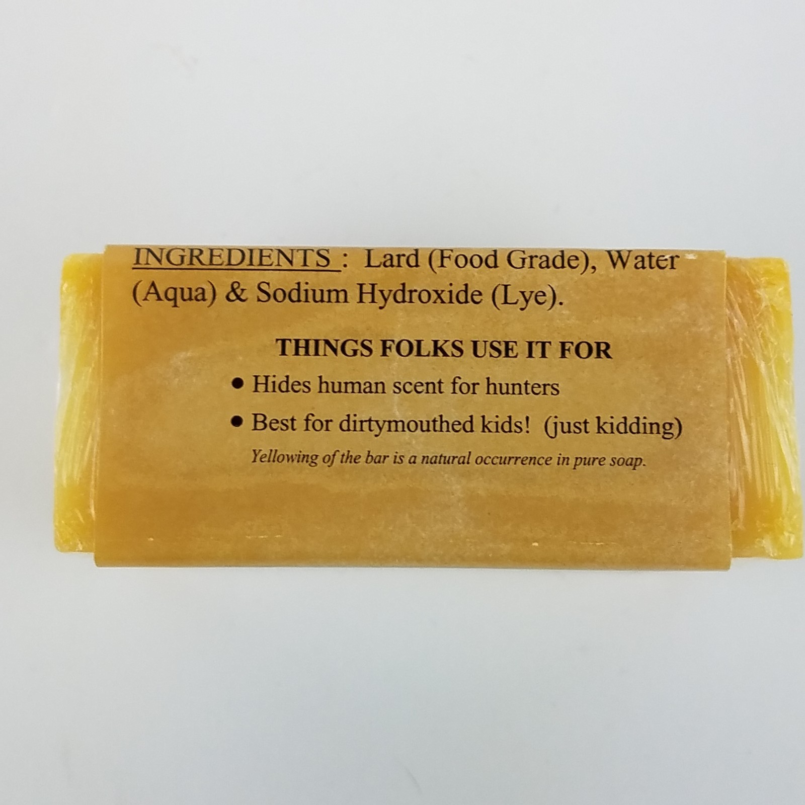 Grandma’s Pure & Natural Lye Soap Bar for Face & Body 6oz for Itchy Dry Skin