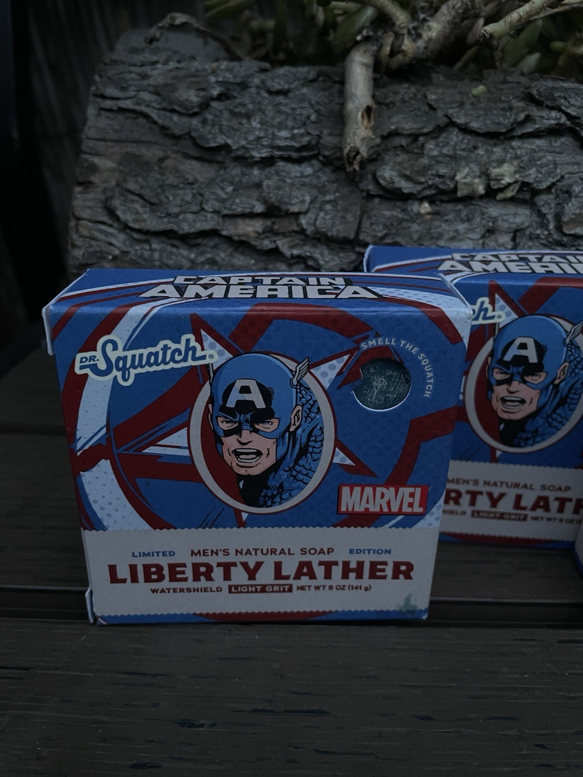 Dr. Squatch Liberty Lather 3 Pack (Marvel Captain America) LIMITED EDITION Soap