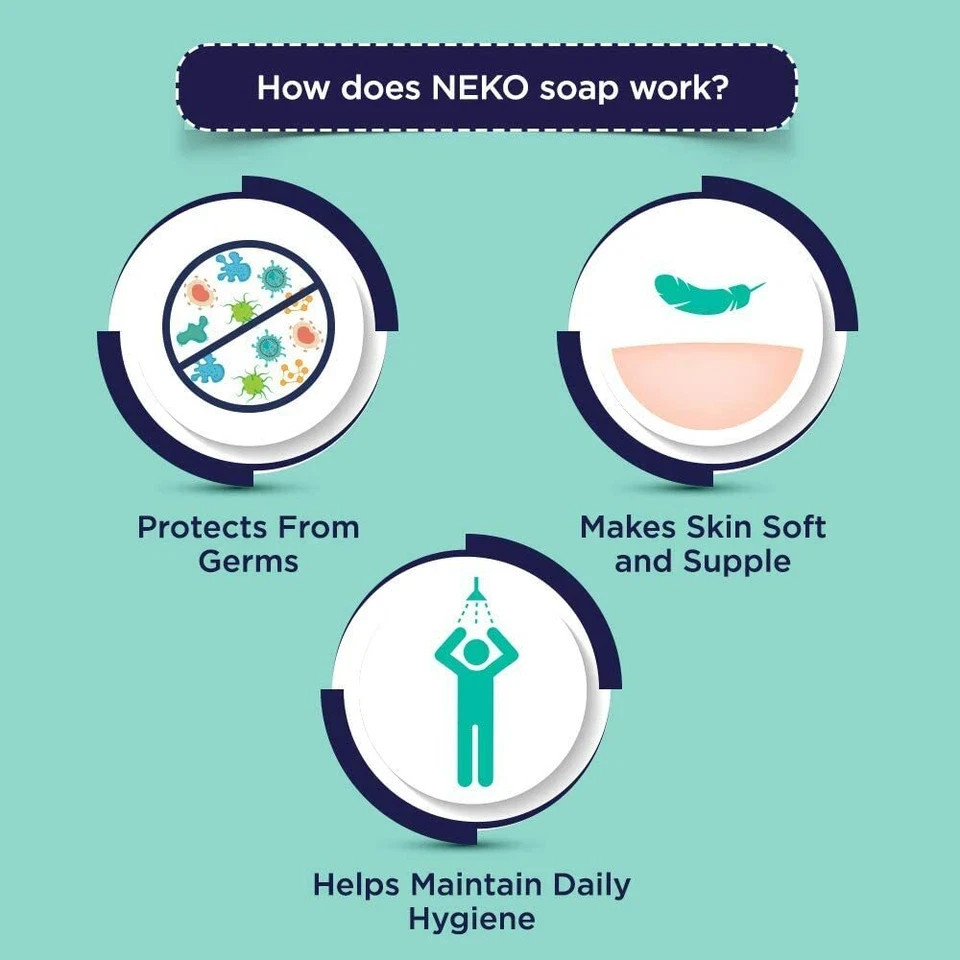 Neko Daily Hygiene Medicated Soap 100gm x 4 (Pack of 4)