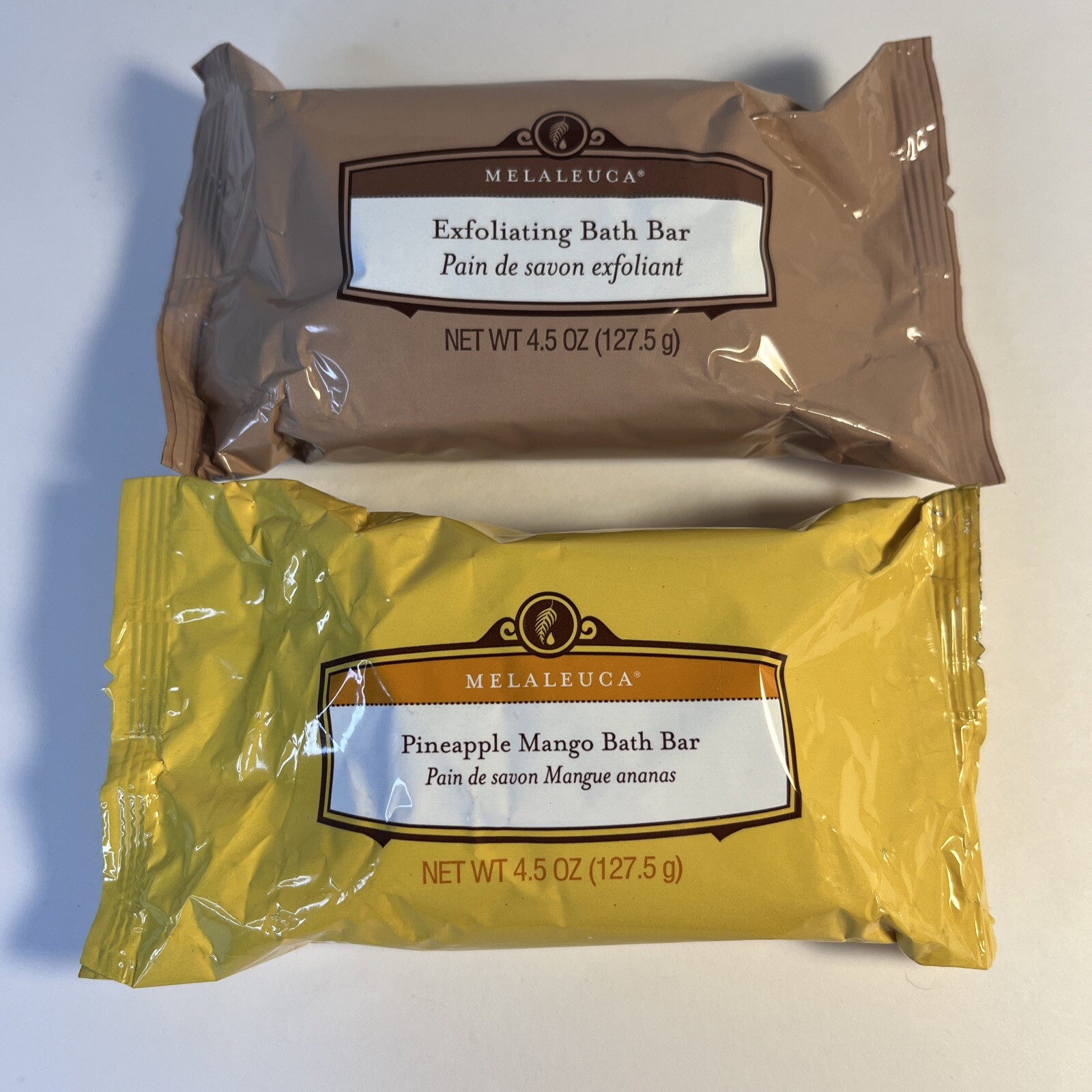 Melaleuca Bath Bars 4.5 oz, Set Of 2, Sealed, Pineapple Mango And Exfoliating