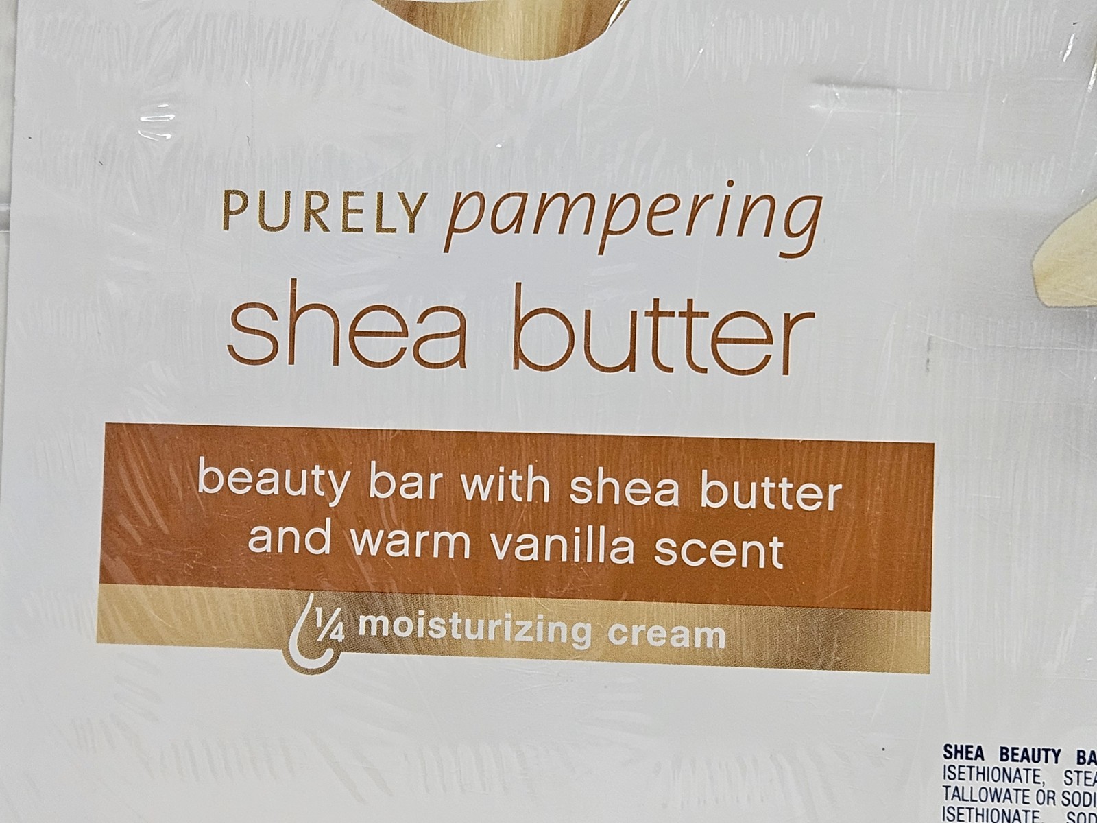 Dove Shea Butter & Warm Vanilla Beauty Soap Bar 1/4 Moisturizing Cream 14 x 4oz
