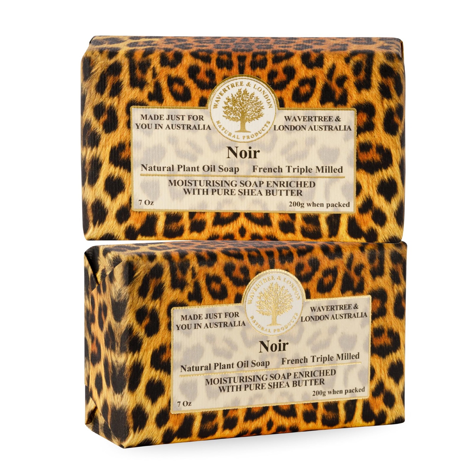 Noir Scented Natural Soap (2 Bars), 7oz Moisturizing French Triple Milled Soa…