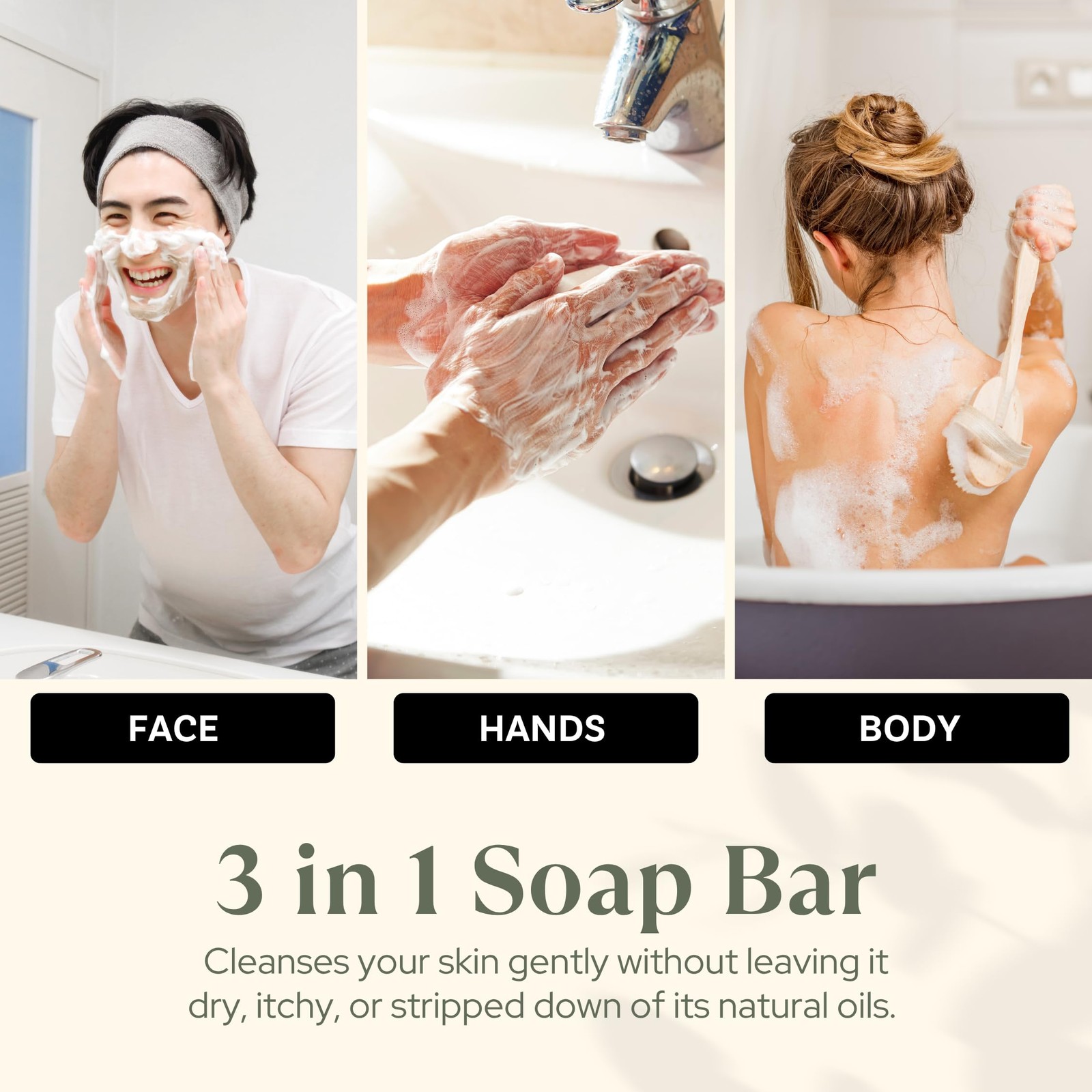 Noir Scented Natural Soap (2 Bars), 7oz Moisturizing French Triple Milled Soa…