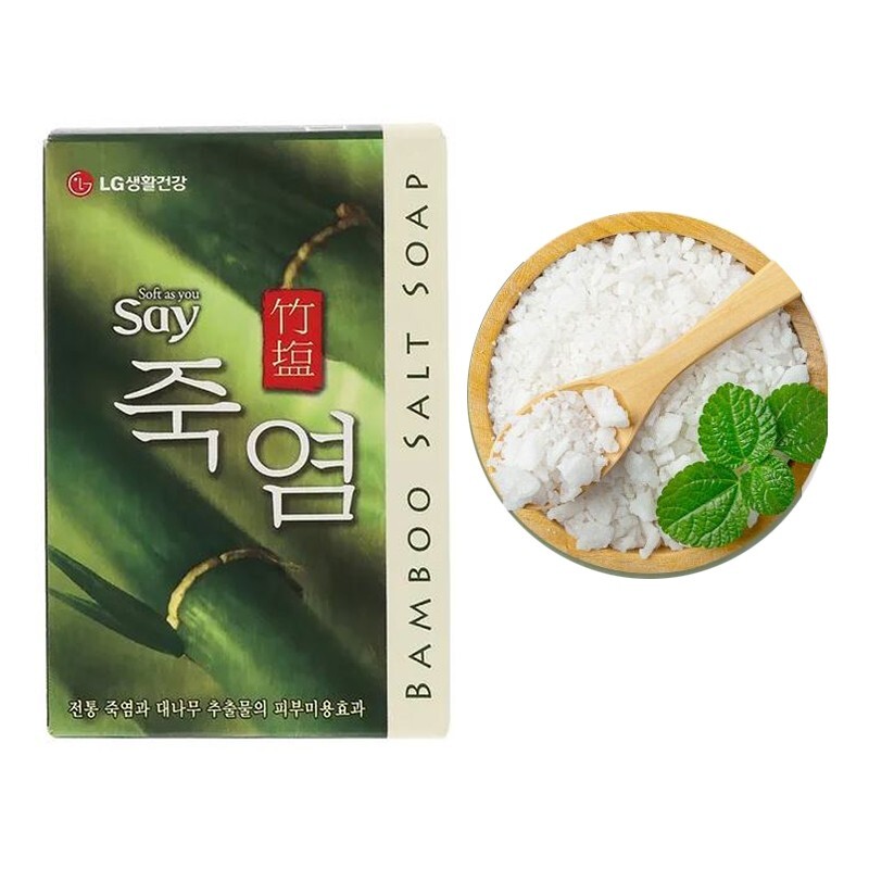 2x Bamboo Salt Soap, 100g LG Household & Health Care