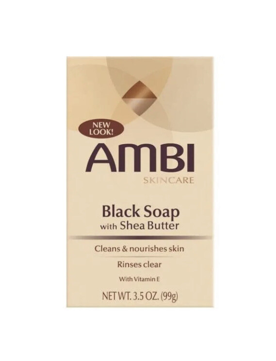 AMBI BLACK SOAP WITH SHEA BUTTER 3.5OZ
