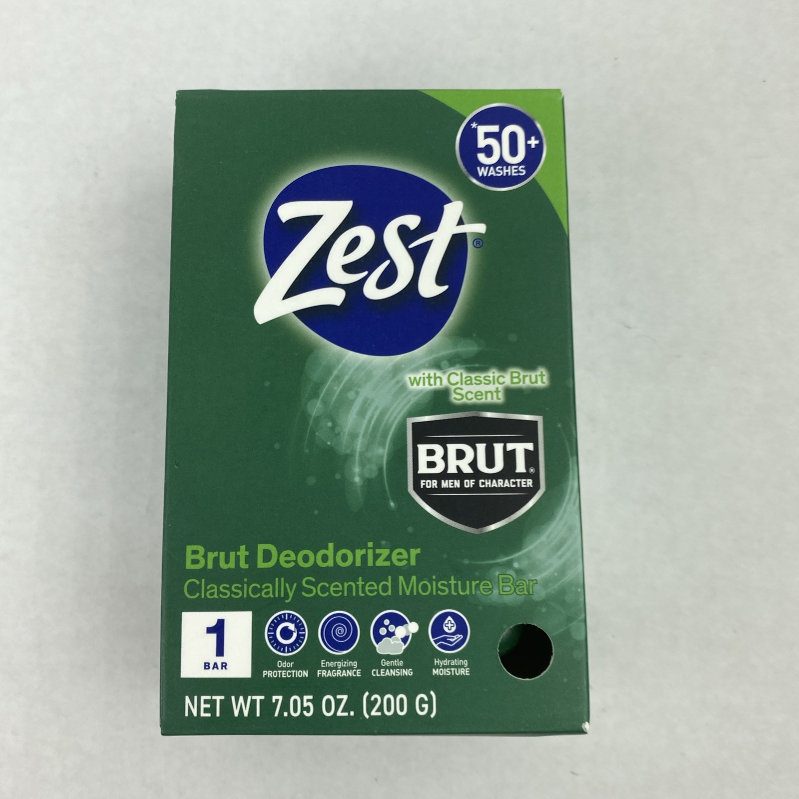 7X ZEST BRUT Bar Soap Deodorizer Classic Scent Moisture 7.05 oz. ea DISCONTINUED