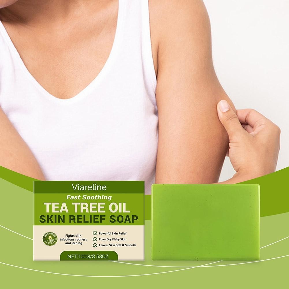 Relief Soap Bar, Loravey Tea Tree Oil Soap, Natural Soaps H For Well-being M5R5