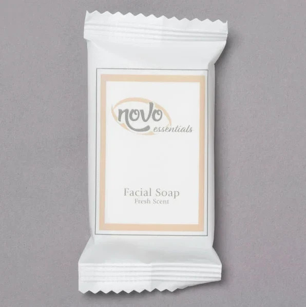 Novo Essentials Facial Soap Bars 0.4 oz 1000 Count Wrapped Hotel Motel Bulk