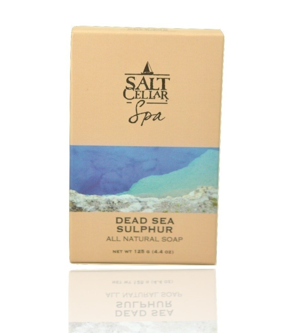 Salt Cellar Spa Dead Sea Sulphur Soap 4.4 oz (125 g)Connected to: Salt Cellar Sp