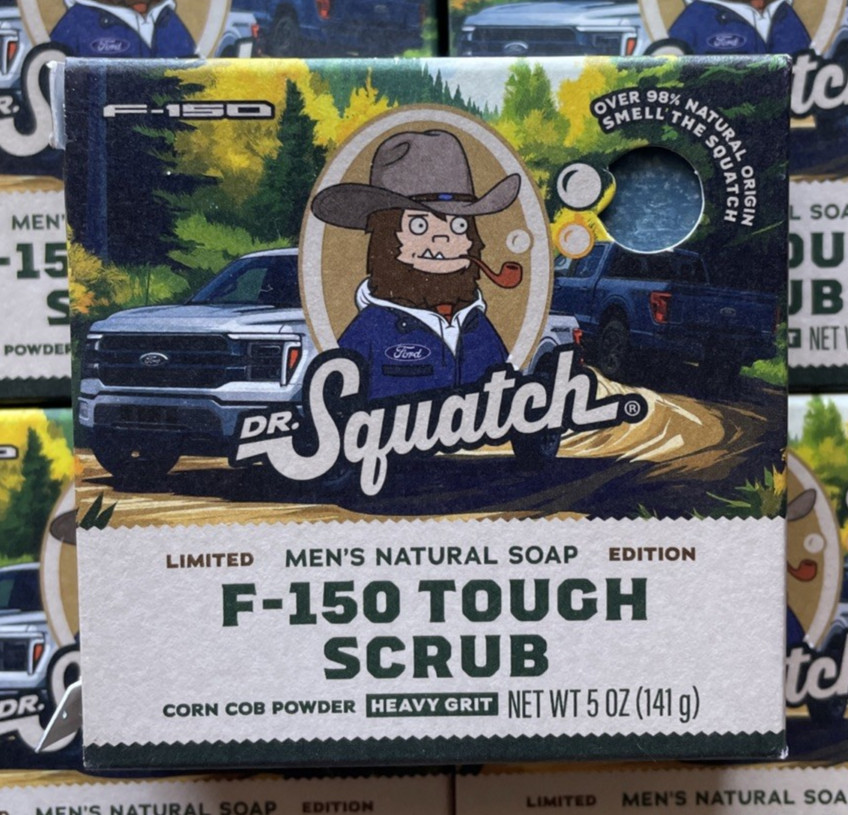 6 Dr. Squatch Natural Soap F-150 Tough Scrub Heavy Grit Corn Cob Powder 5 oz ea