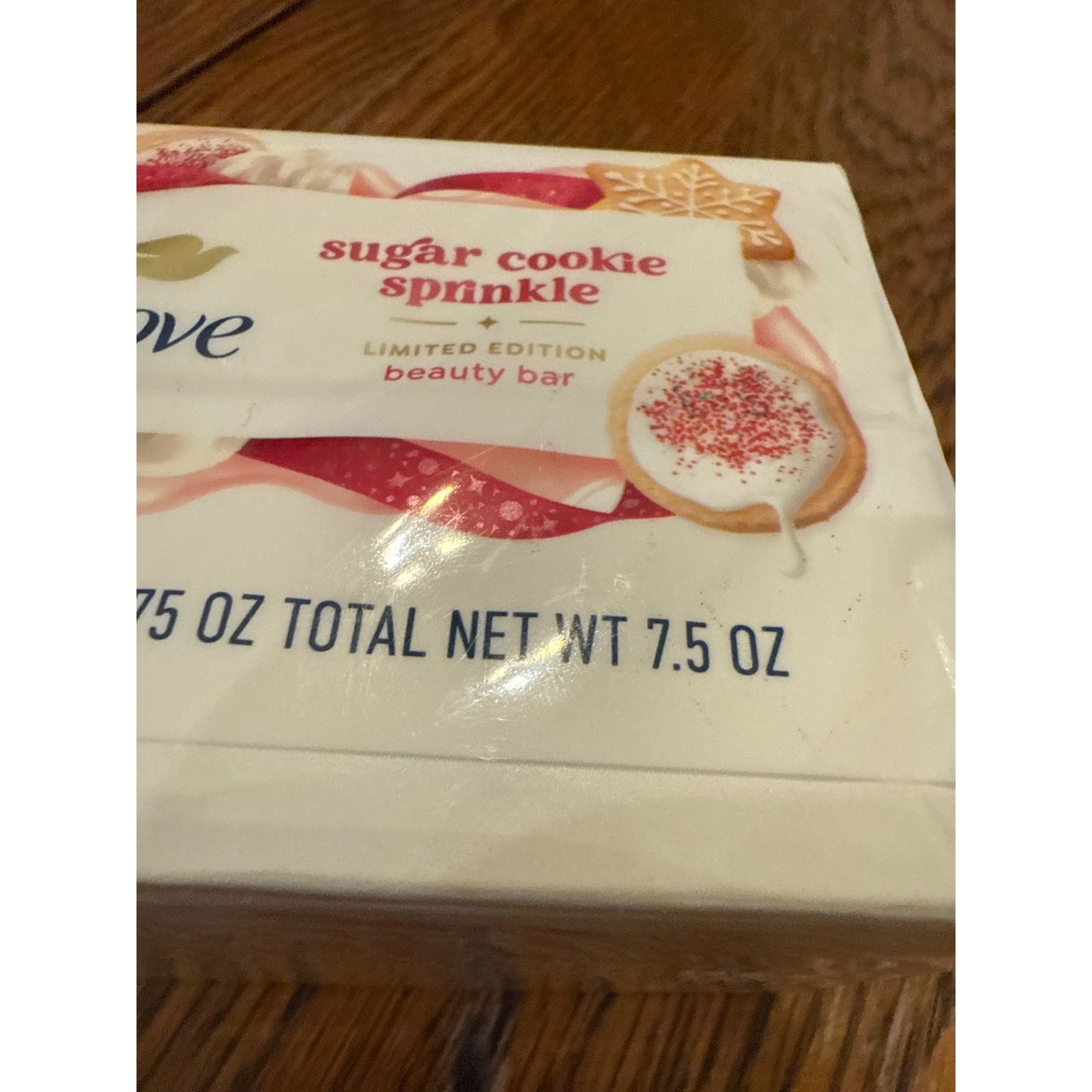 Dove Sugar Cookie Sprinkle Limited Edition Beauty Bar 2 Pack 3.75oz Each 7.5oz