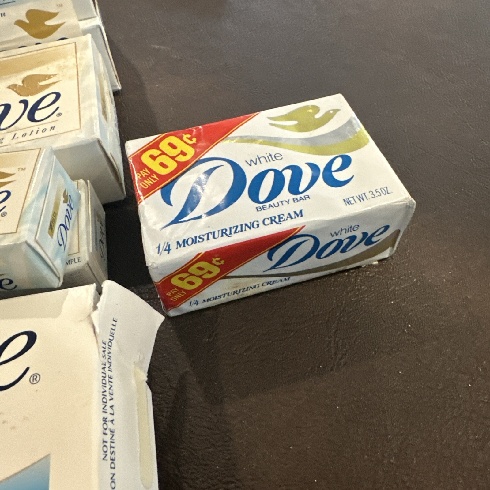 Vintage 1997 Dove Soap White 1/4 Moisture Lotion Bar 11 Pack Various Sizes