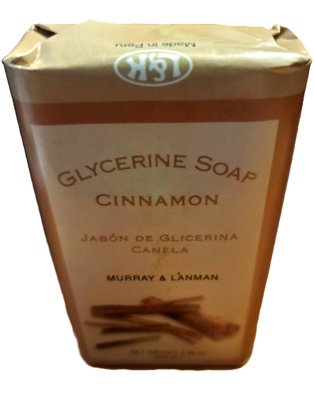 Glycerine Soap Cinnamon (3.35OZ) Murray Lanman bar soap Cinnamon
