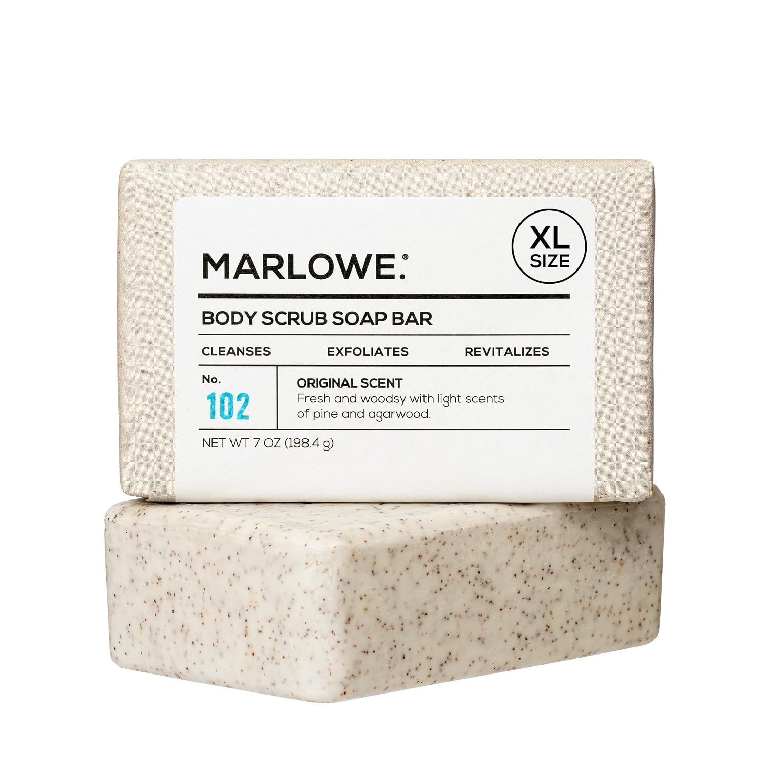 Body Scrub Soap, Exfoliating Soap Bar, Sage + Fir, 7 oz | Scrub Soap Bar that…