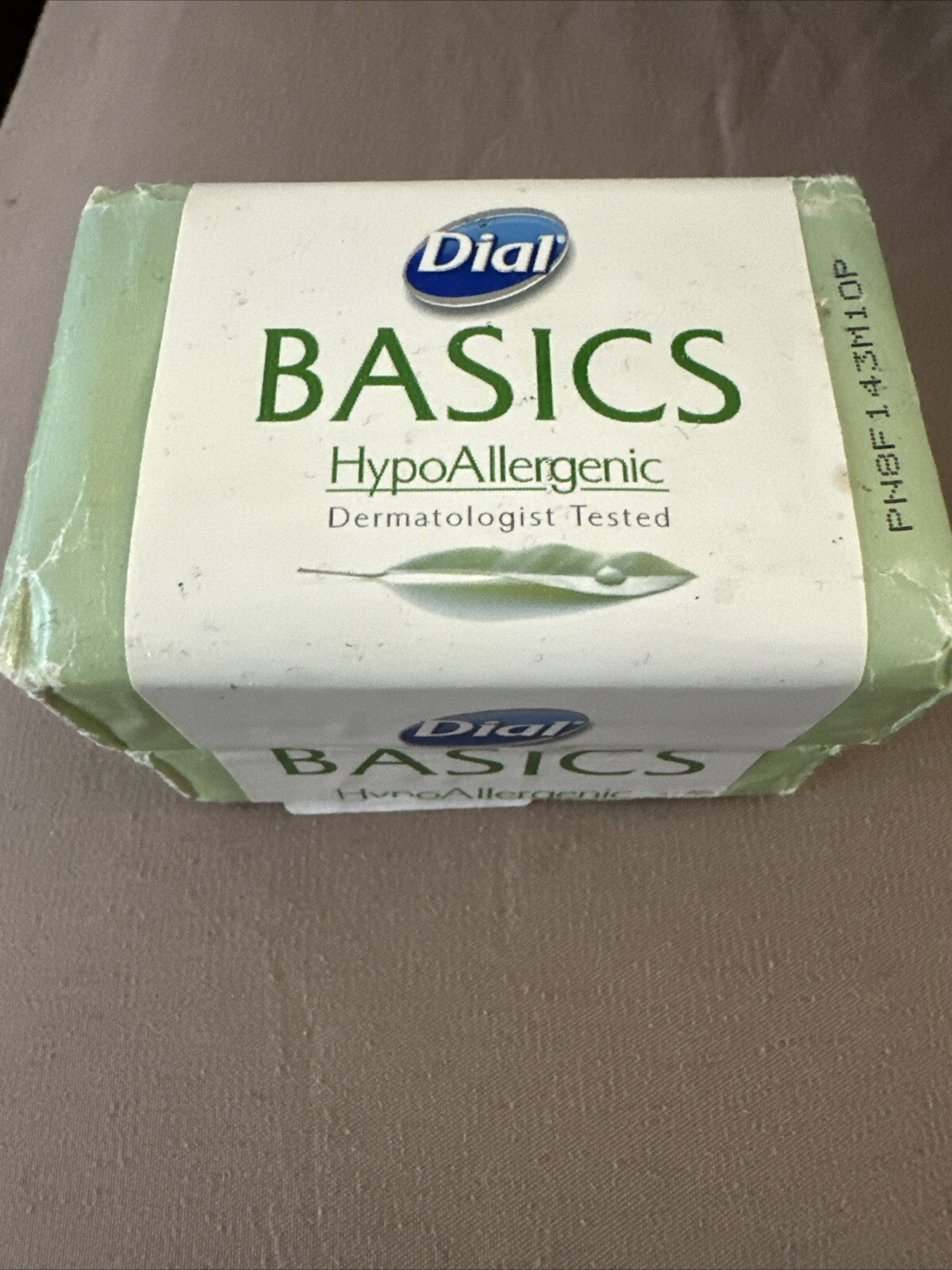 Basics Hypoallergenic Bar Soap, 2 Count HTF DISCONTINUED SOLD AS IS. DAMAGED