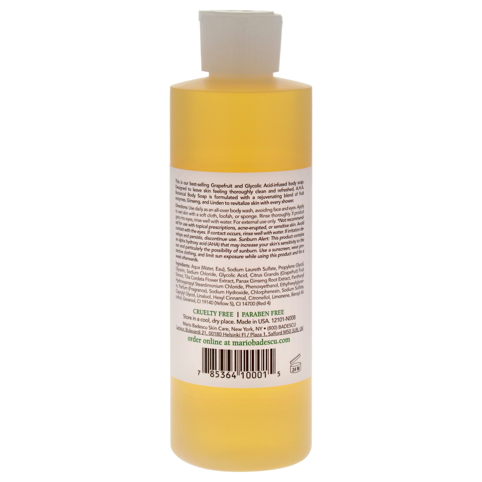 3 Pack AHA Botanical Body Soap by Mario Badescu for Unisex – 8 oz Soap