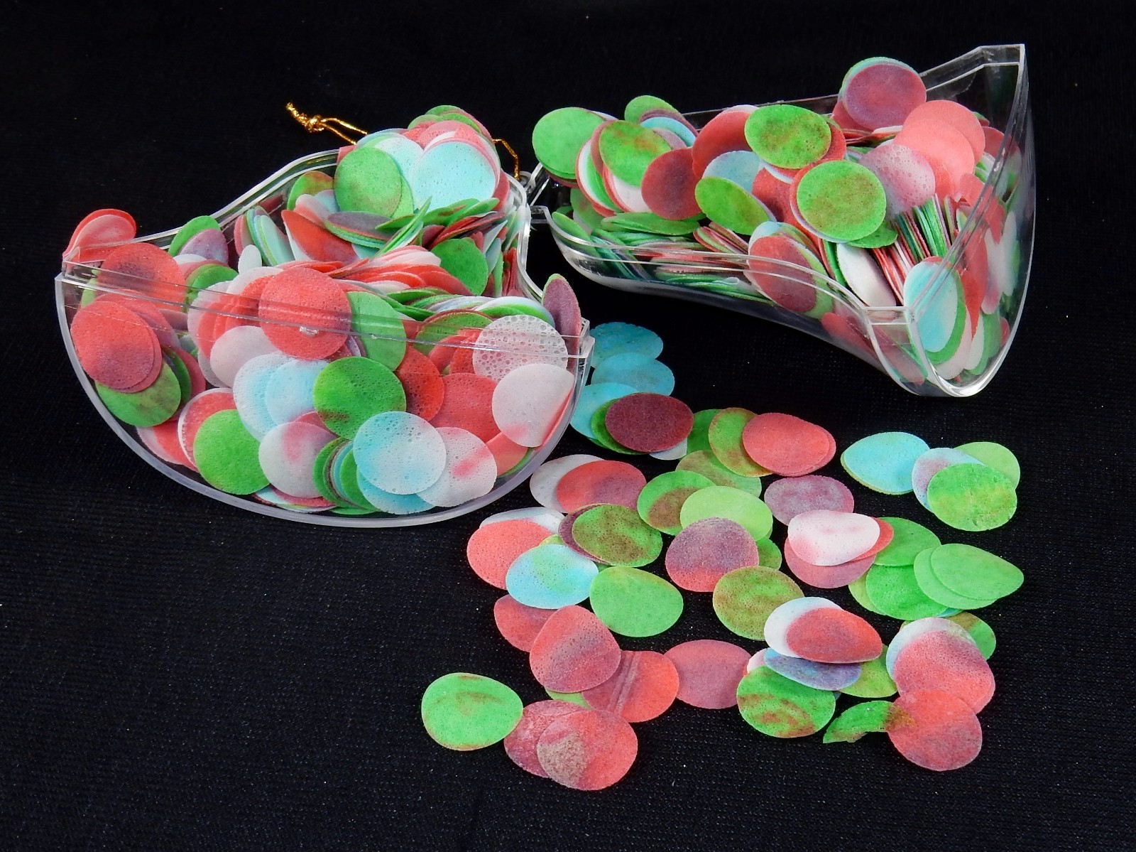Christmas Bell Bath Soap Ornament w/Colorful Confetti Discs, Stocking Stuffer