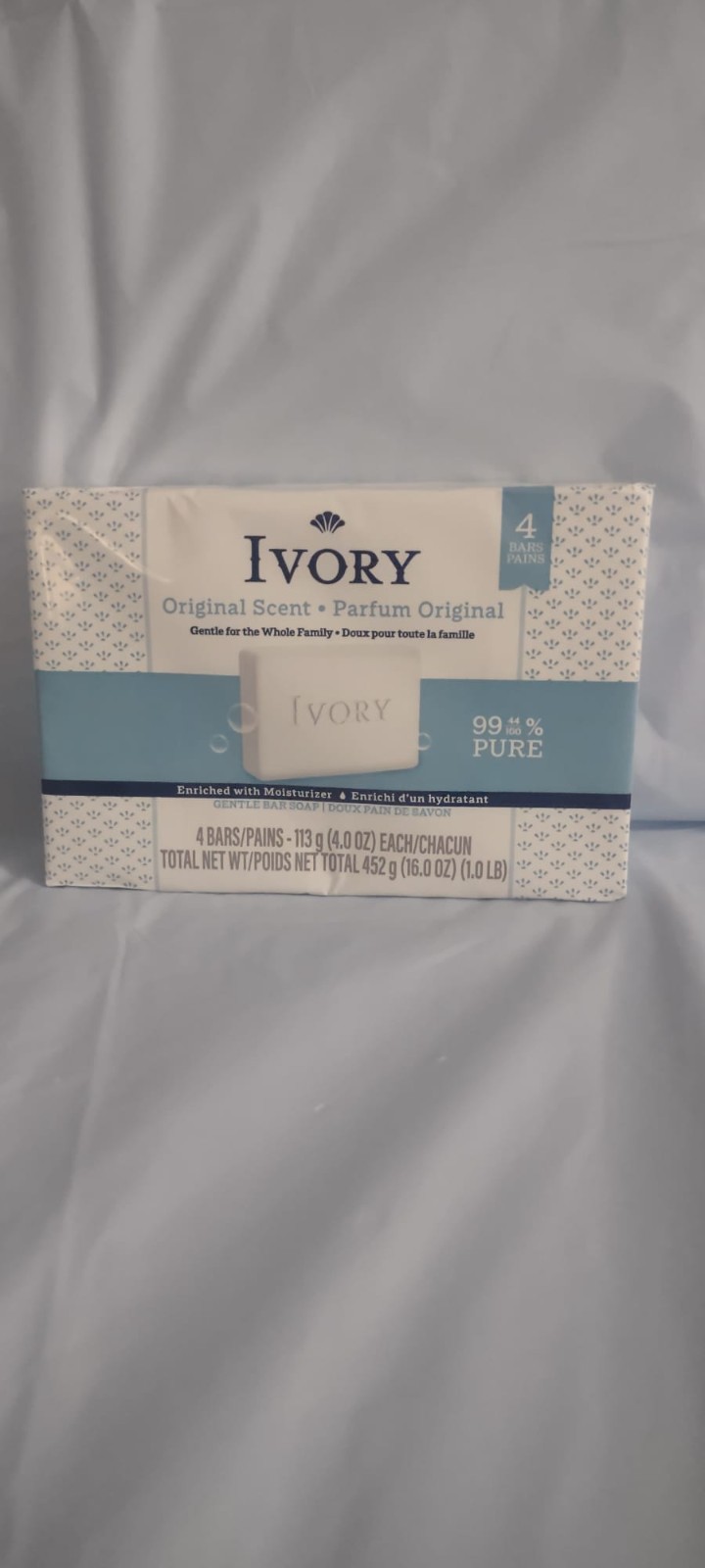 Ivory Original Scent 4 Count 4.0 oz Bar Soap