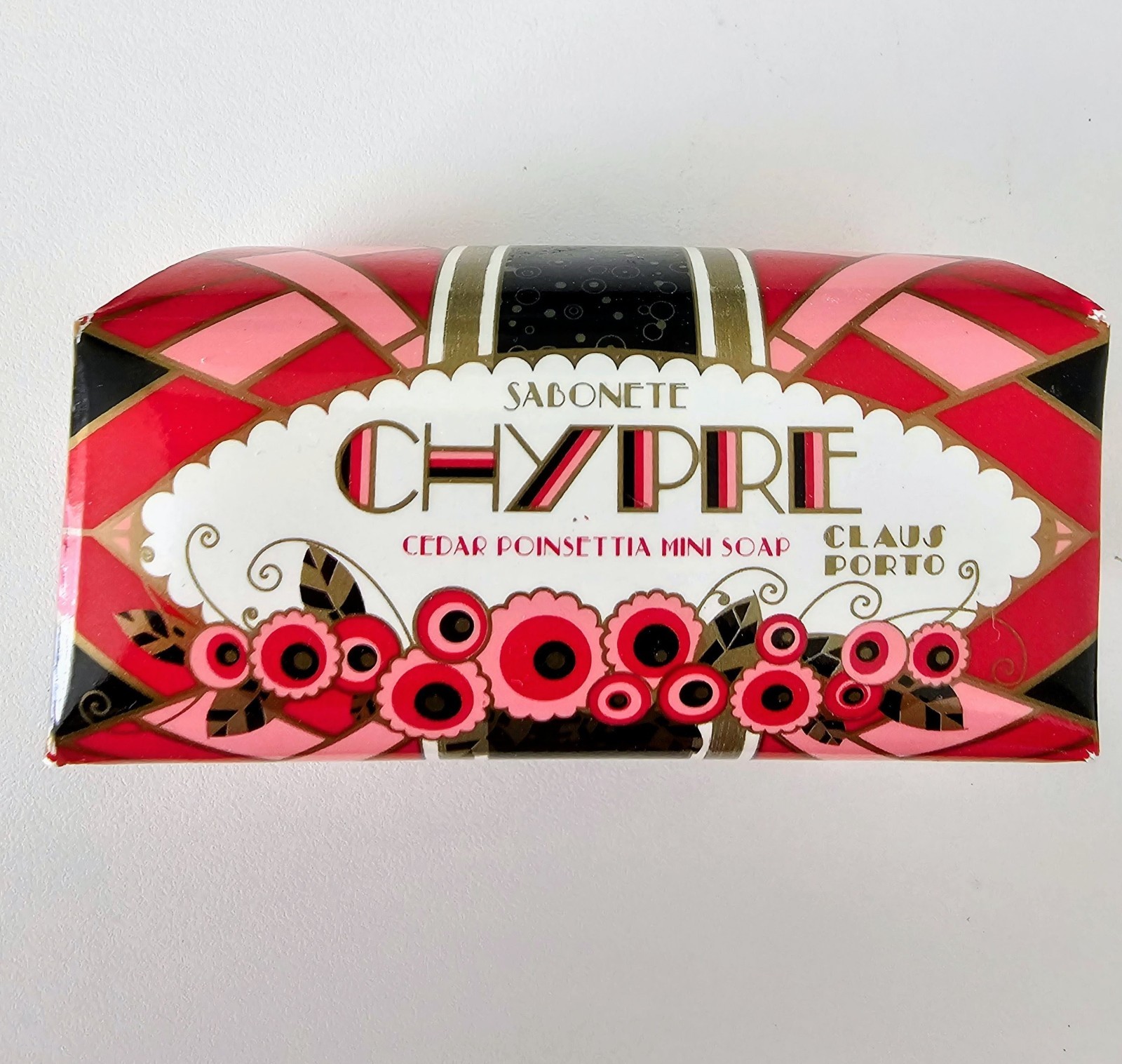 Claus Porto Chypre Cedar Poinettia Bath Mini Soap 1.8 oz