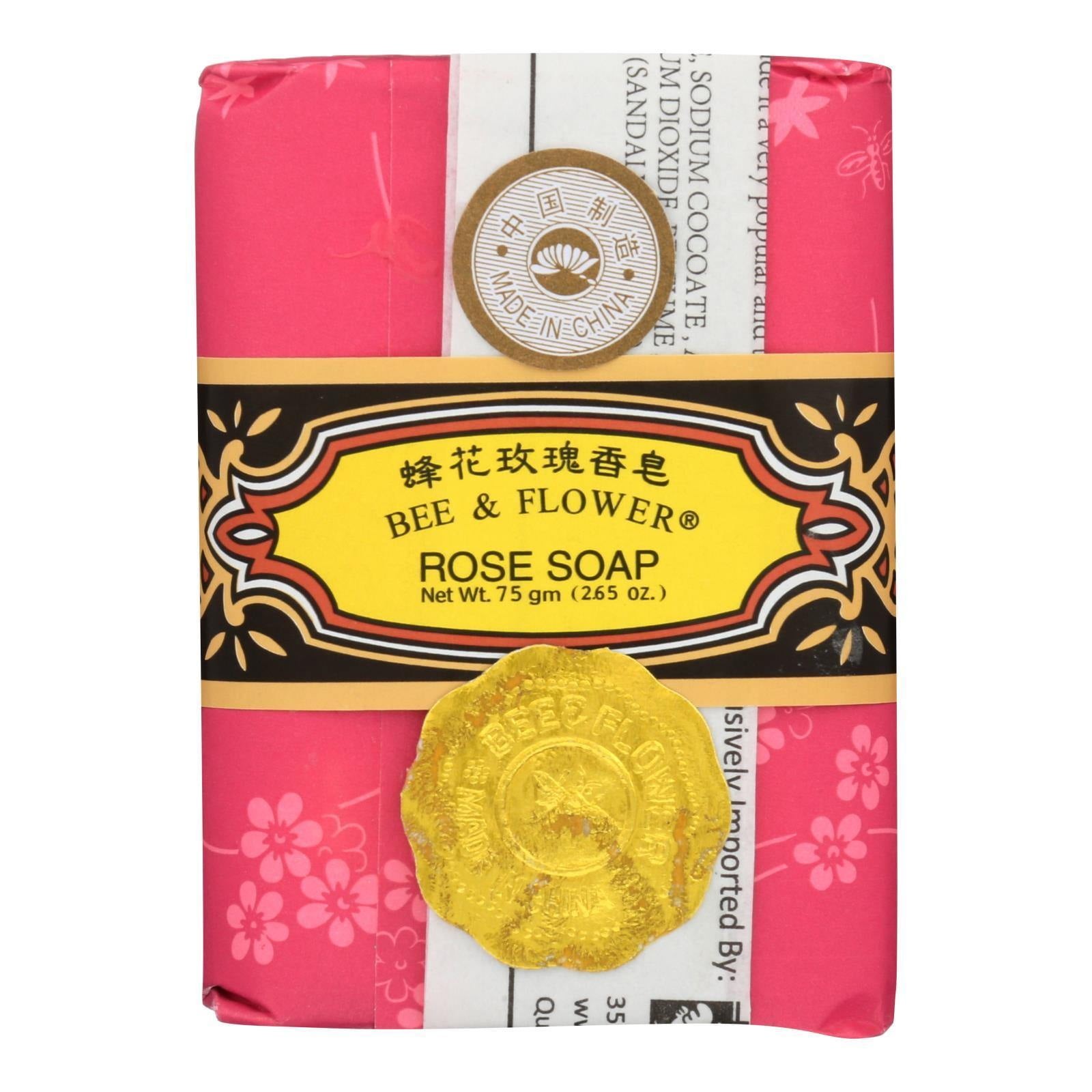 Chinese BEE & FLOWER Soap Rose 2.65 oz