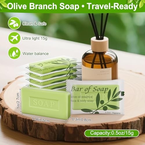Bulk Bar Soap Travel Mini Soap Bars Bulk 0.5 1 Ounce (Pack of 30) olive oil