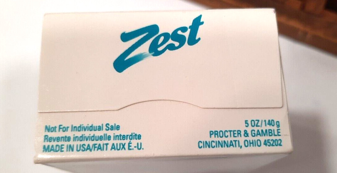 Zest Zestfully Clean Soap Bars Sealed Vintage NOS Large 2 are ” ENERGY RUSH “