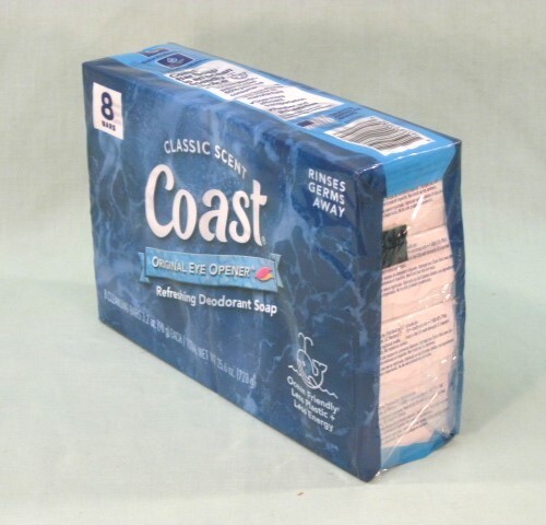 COAST Deodorant Soap 8 Pack of 3.2 oz Bars Classic Scent