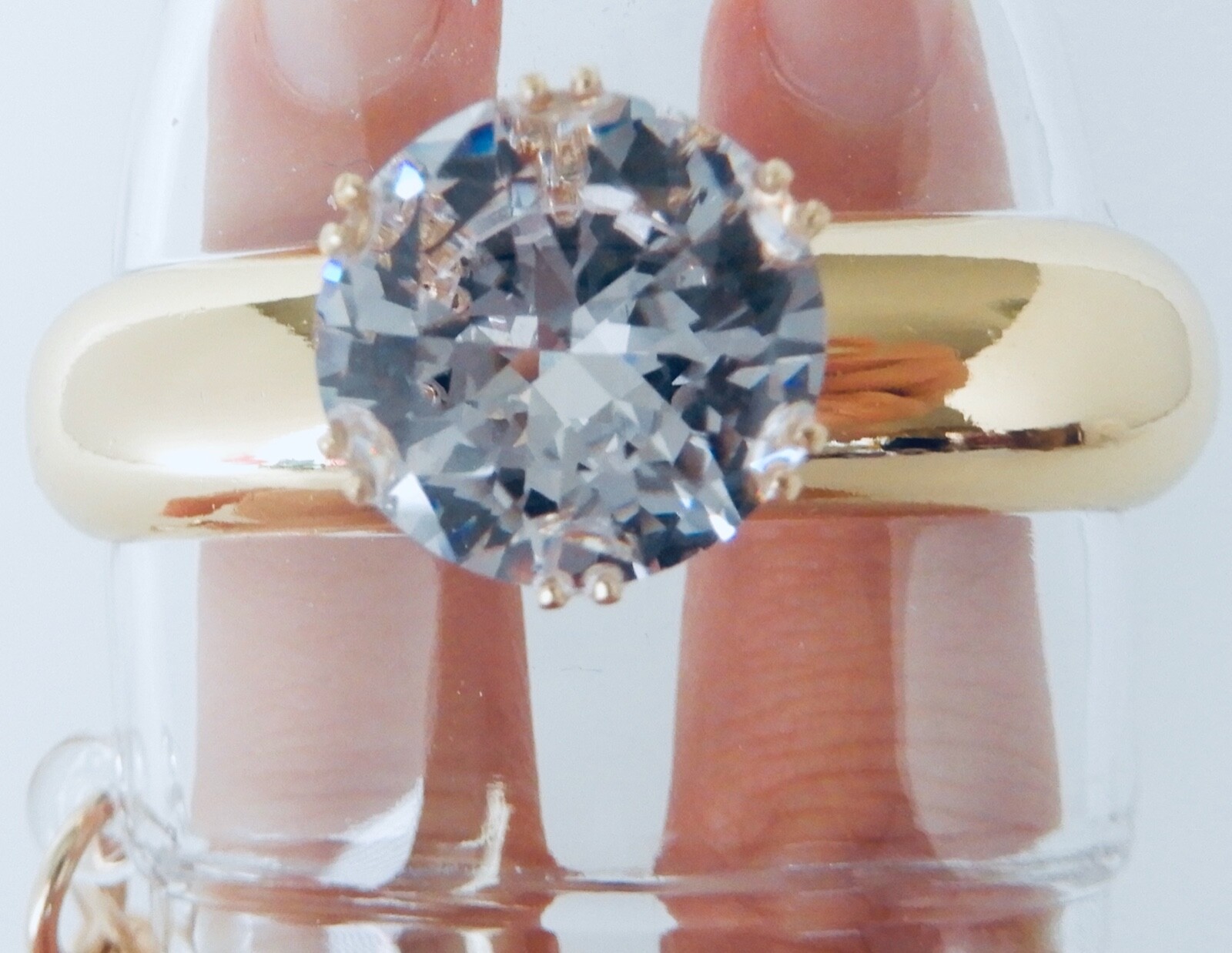 BATH & BODY WORKS CLEAR GOLD DIAMOND ENGAGEMENT RING POCKET |BAC GEL HOLDER NEW!