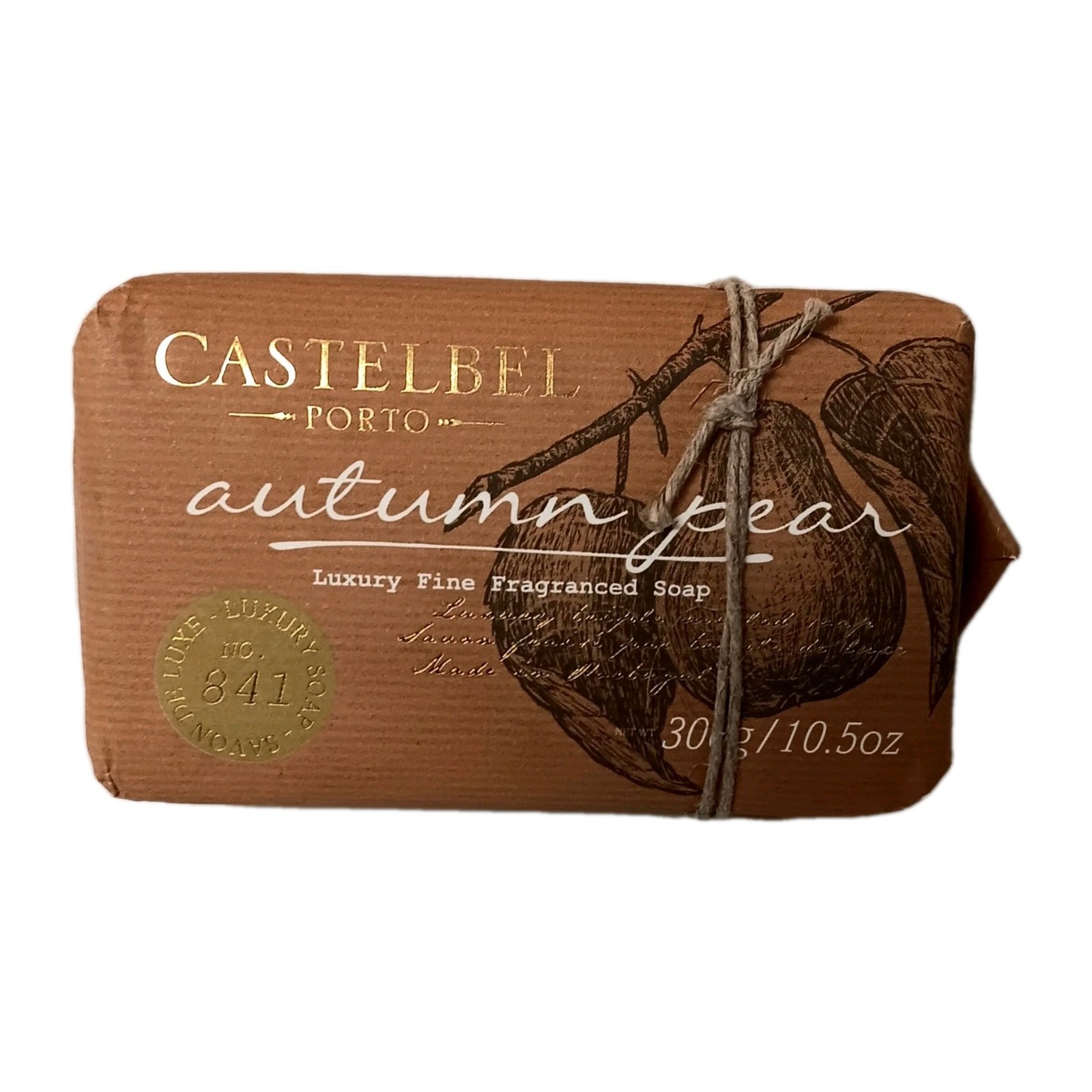 Castelbel Autumn Pear Fragrance Luxury Soap Bar 10.5 OZ