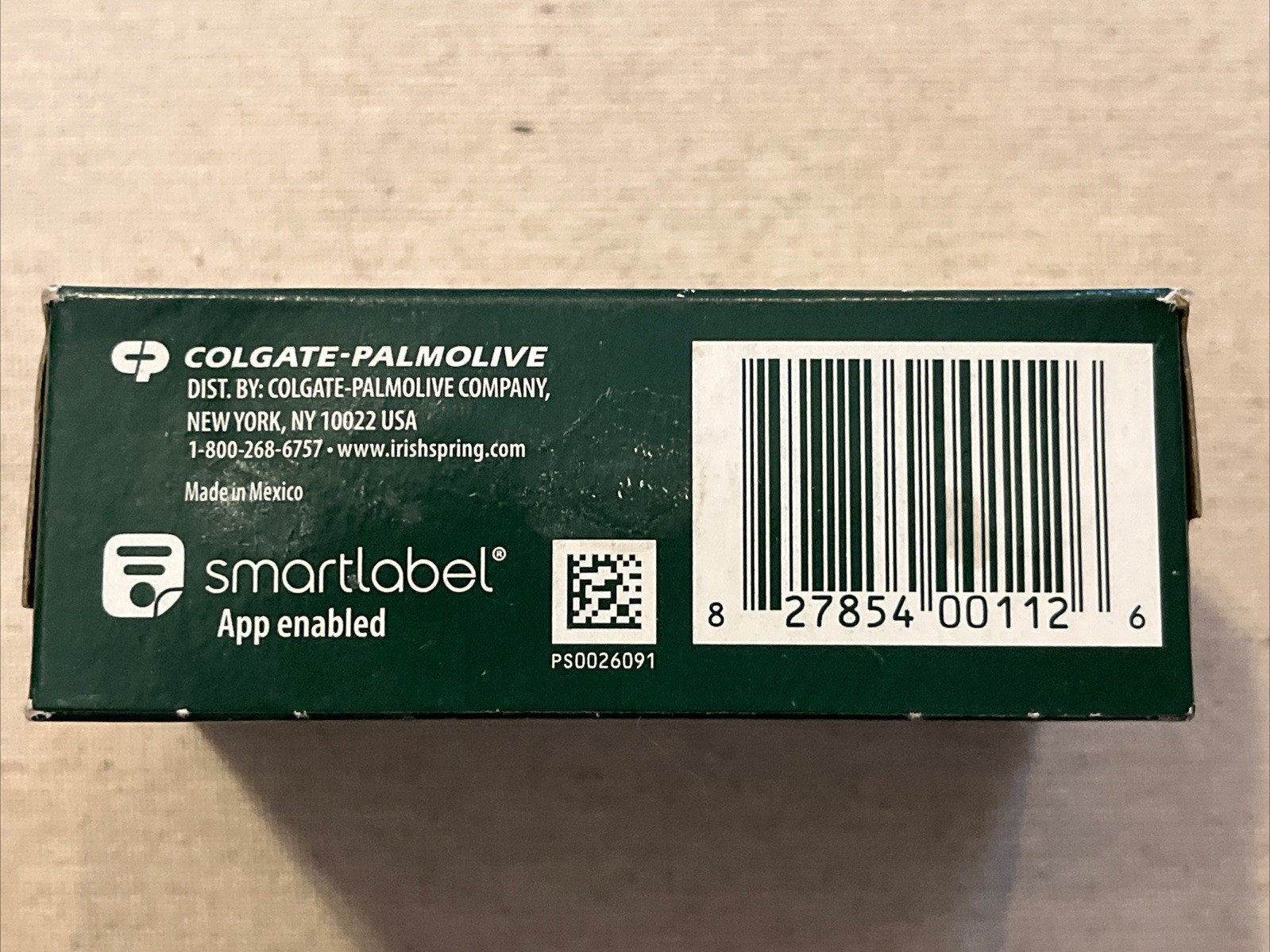 Irish Spring Original Clean 12HR Fresh Deodorant Soap 4.5 OZ (127g)