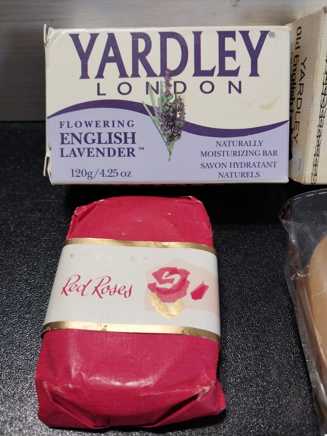 Lot of 5 Yardley Old English Lavender, Red Roses, and Flowering English Lavender