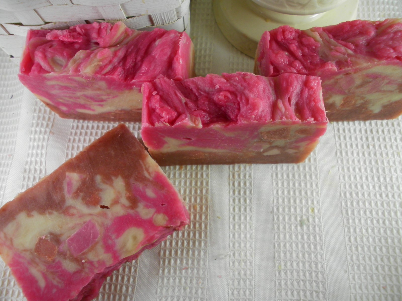 Cranberry Pomegranate Honey Goat Milk Soap, Natural Organic Homemade Handmade