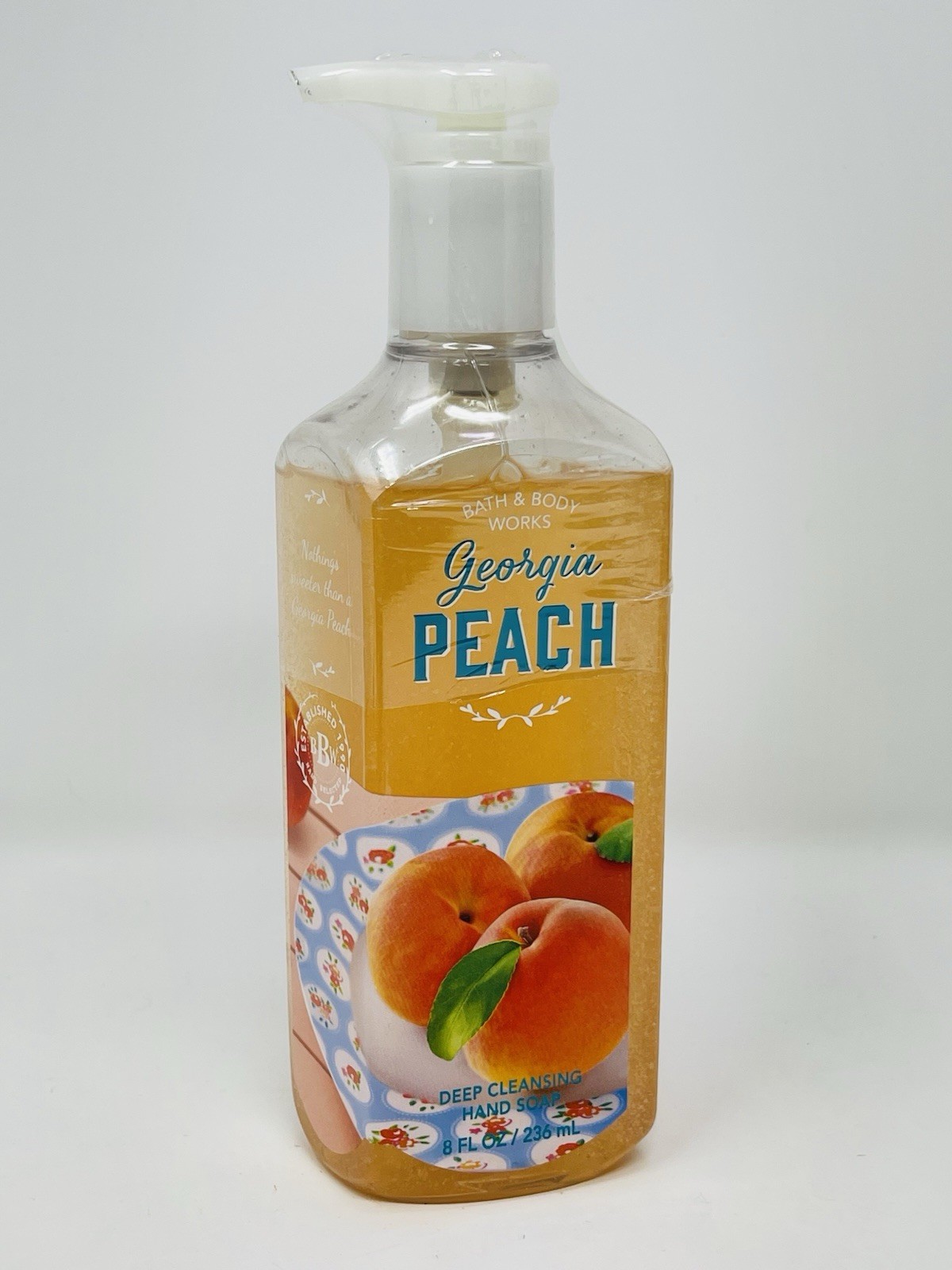 BATH & BODY WORKS Georgia Peach DEEP CLEANSING HAND SOAP 8oz /236 ml