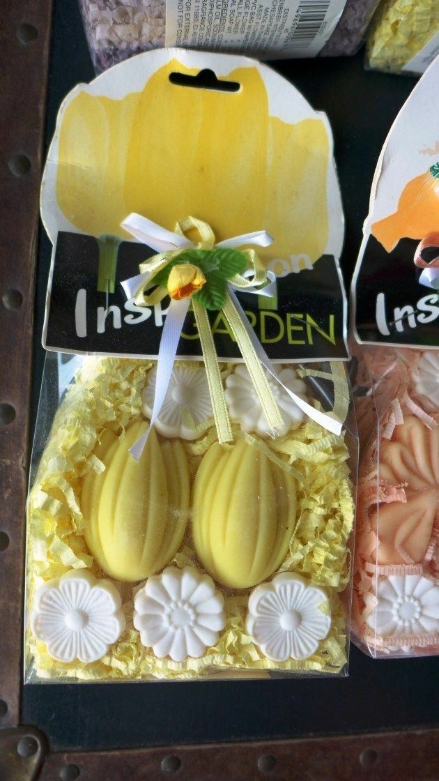 Flower Coconut Oil Garden Soaps in a Cute Package Yellow, Orange or Purple