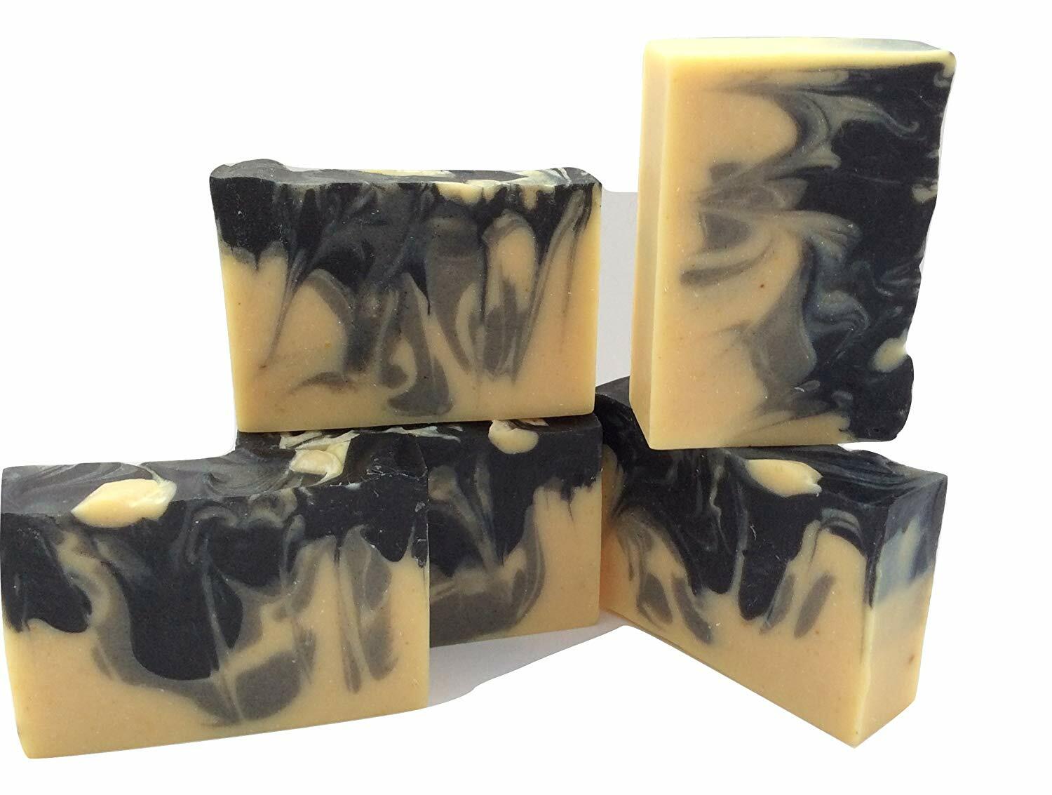 Soap Bar Act.Charcoal,Oatmeal,Black Cumin Seed Oil,Cocoa+Shea Butters+.Gift set