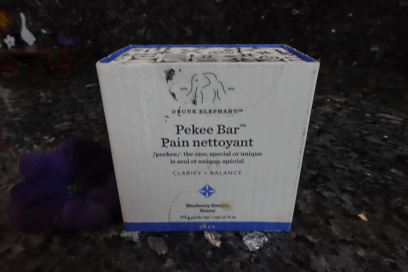 Drunk elephant pekee bar blueberry extract honey new in box 4oz