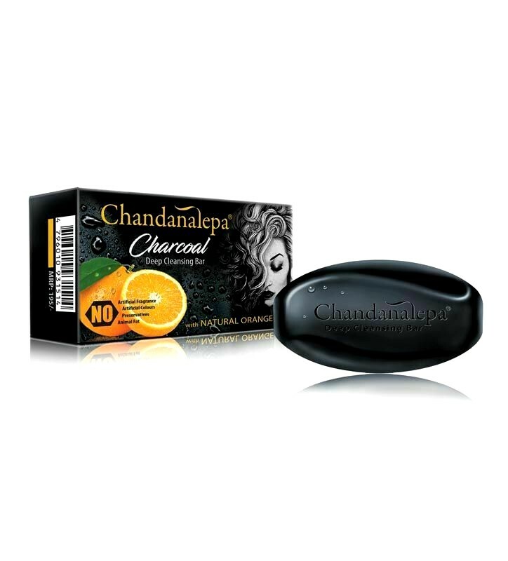 Soap charcoal Germ Killing ayurvedic Acne Beauty Health Ceylon Chandanalepa