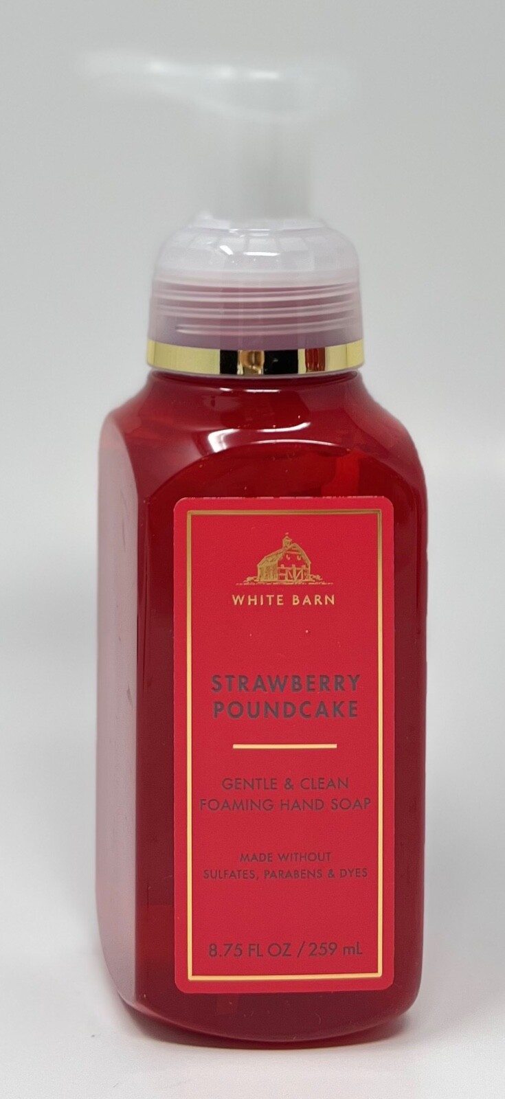 1 BATH BODY WORKS STRAWBERRY POUND CAKE GENTLE CLEAN FOAMING HAND SOAP WASH PUMP