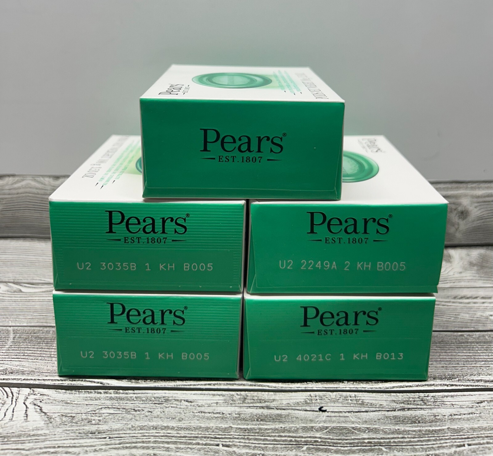 Pears Pure & Gentle Bar Soap With Lemon Flower -Natural Oils Pack of 5-100g Each