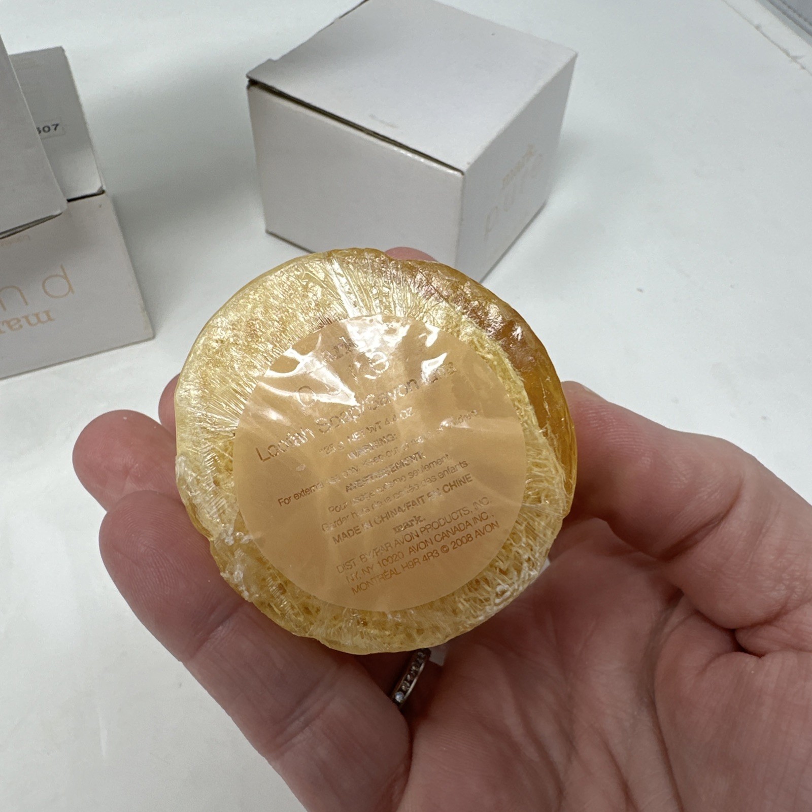 Lot of 3 Avon Mark Pure Loofah Soaps Citrusy Scent 4.4 OZ each NOS Dry Skin