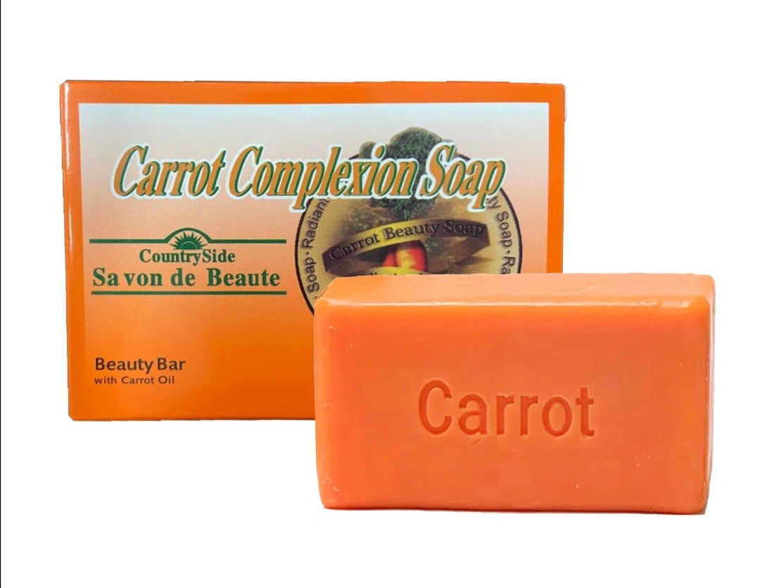 3 PCS Carrot Soap Natural Brightening Exfoliating Facial Cleansing Soap 100g