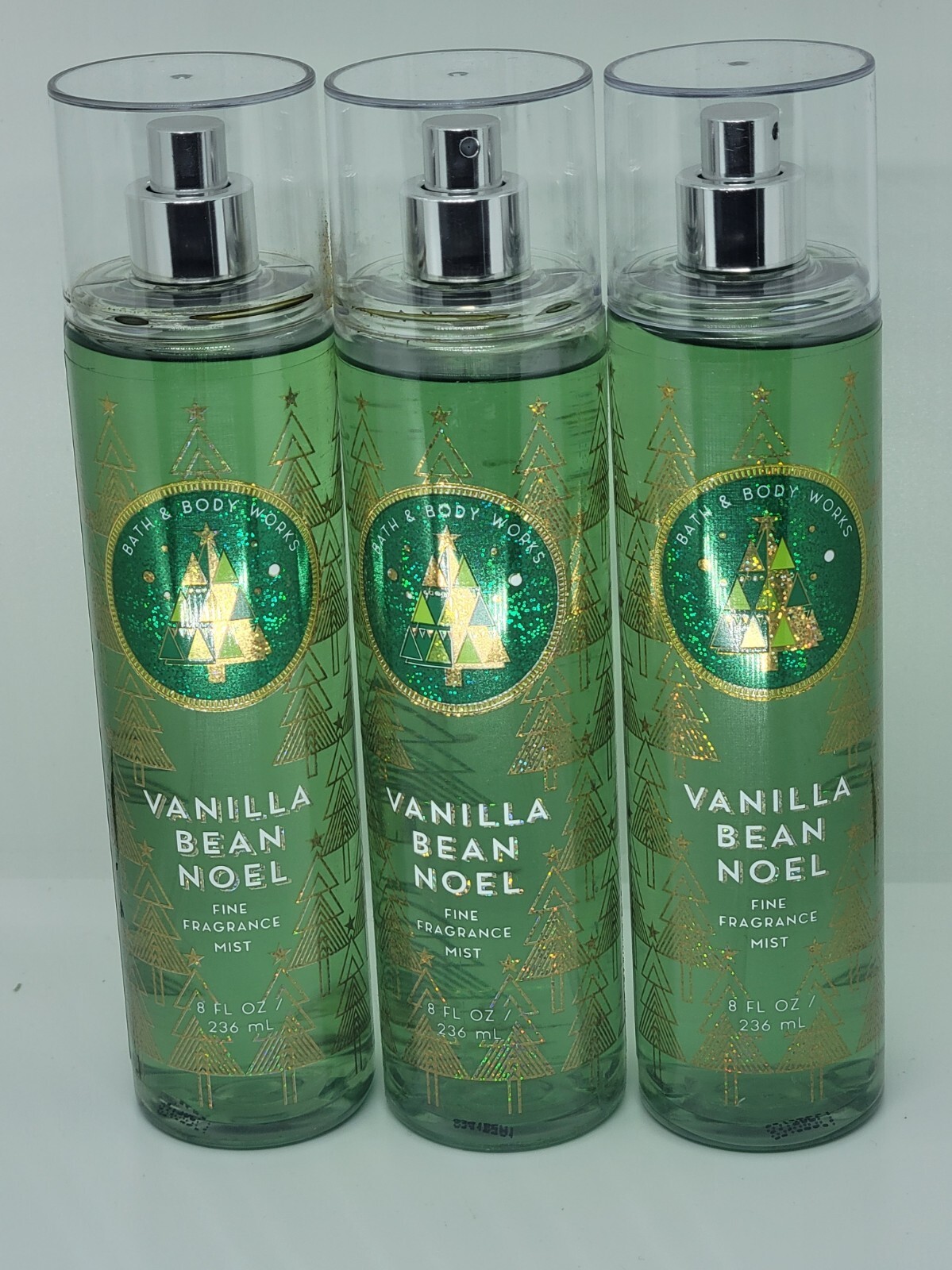 Bath Body Works Vanilla Bean Noel Fine Fragrance Mist x3