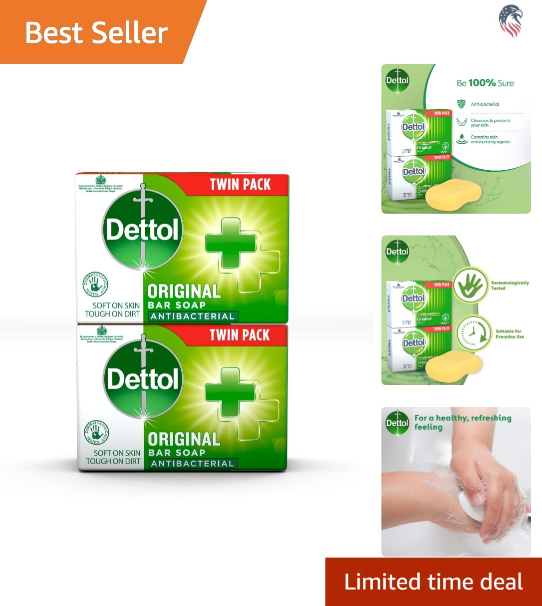 Anti Bacterial Soap Twin Pack Body Hand Moisturizing 100g