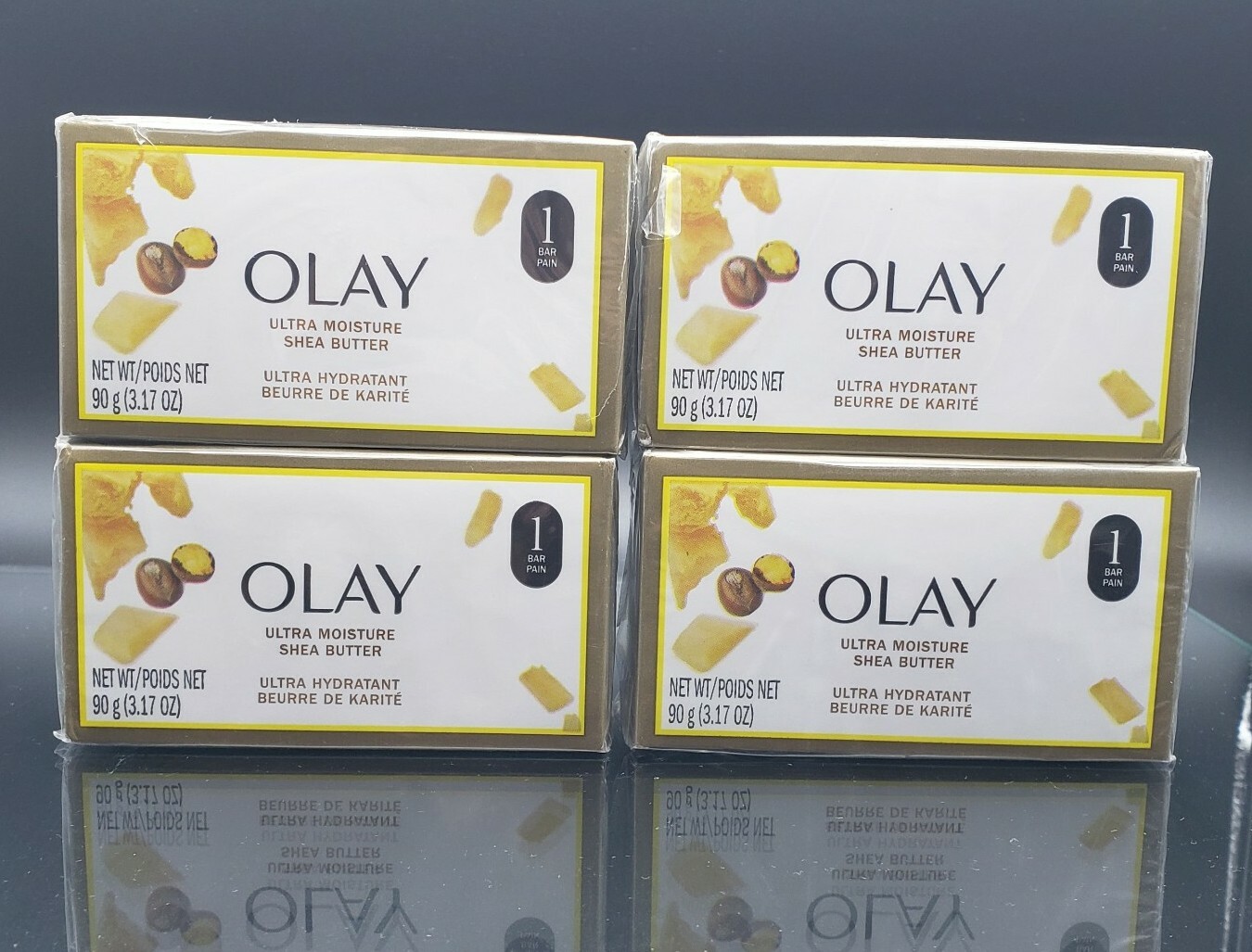 Olay Ultra Moisture – Shea Butter Bar Soap 3.17oz each / LOT OF 4