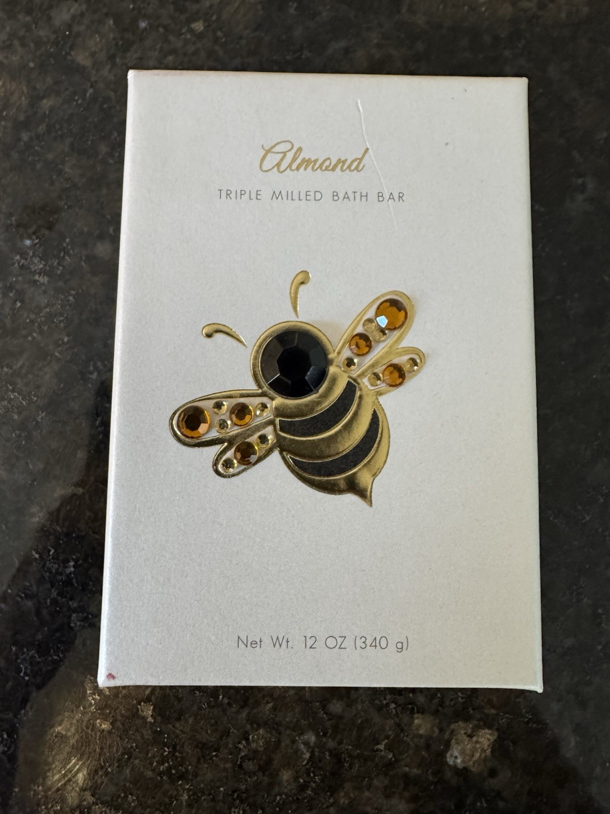 CST Fall River Jeweled Bee Almond Triple Milled Bath Bar 12 Oz Gorgeous Box NEW