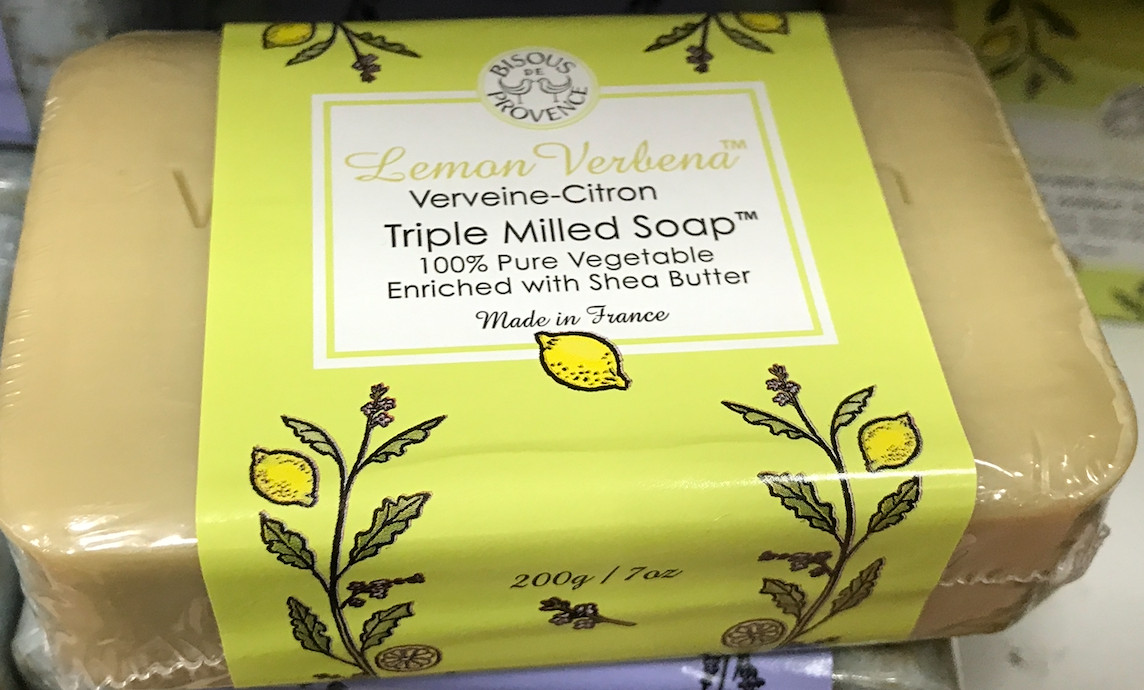 4 x Trader Joe’s Bisous de Provence Lemon Verbena Triple Milled Soap Shea Butter