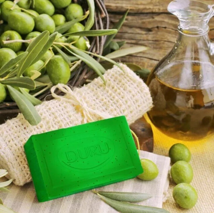 Duru Natural Olive Oil Soap 4x150g PACK of 2 (42.32oz 1200 Gr total)